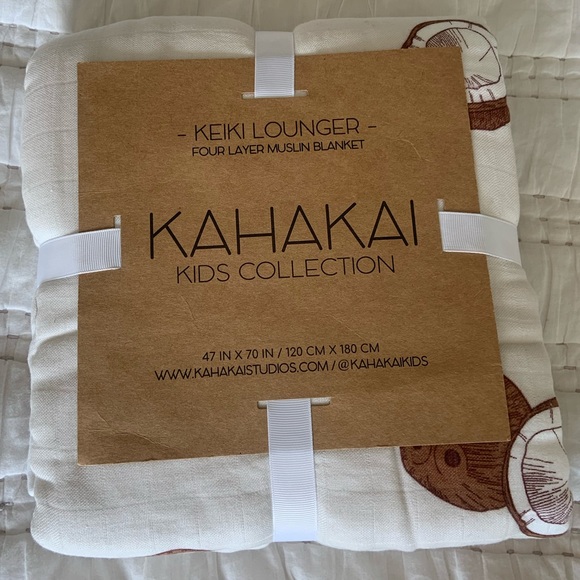 Kahakai Kids NWT Muslin Coconut Keiki Lounger Crib/Todfler Bed Blanket - Picture 8 of 9